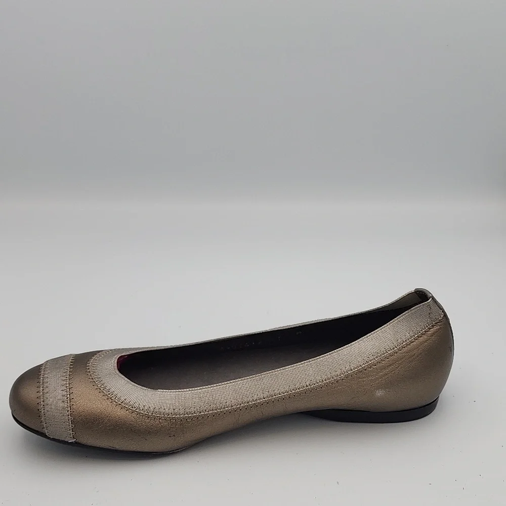 STUART WEITZMAN Metallic Ballet Flats, Size 7 - Picture 6 of 7